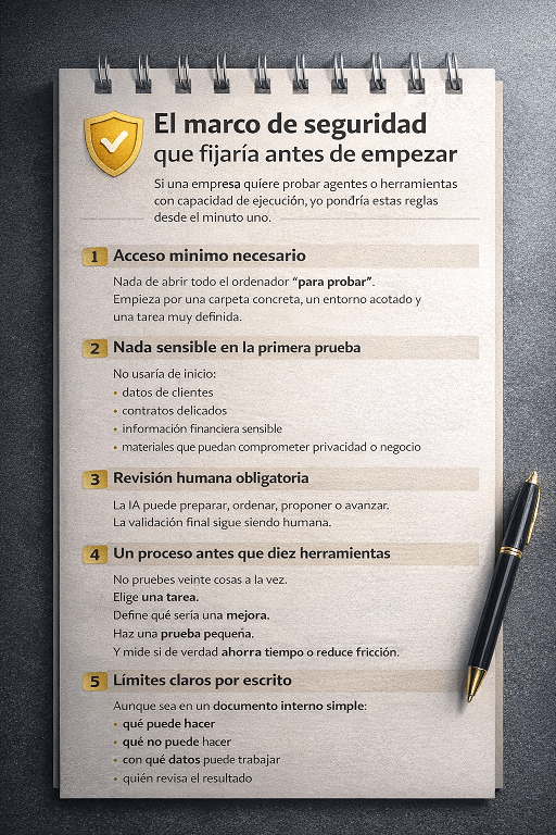 Imagen conceptual sobre agentes de IA que ejecutan tareas empresariales a partir de audio y datos estructurados