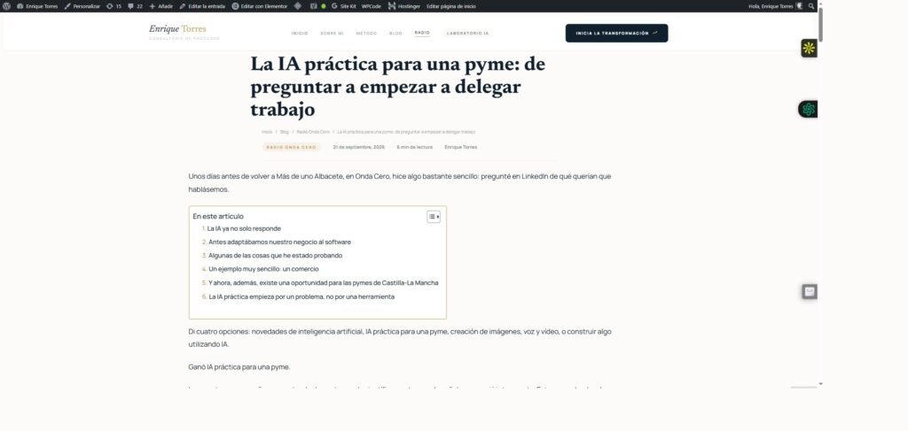 Le pedí a ChatGPT Work que publicara un artículo en mi WordPress: esto es lo que pasó