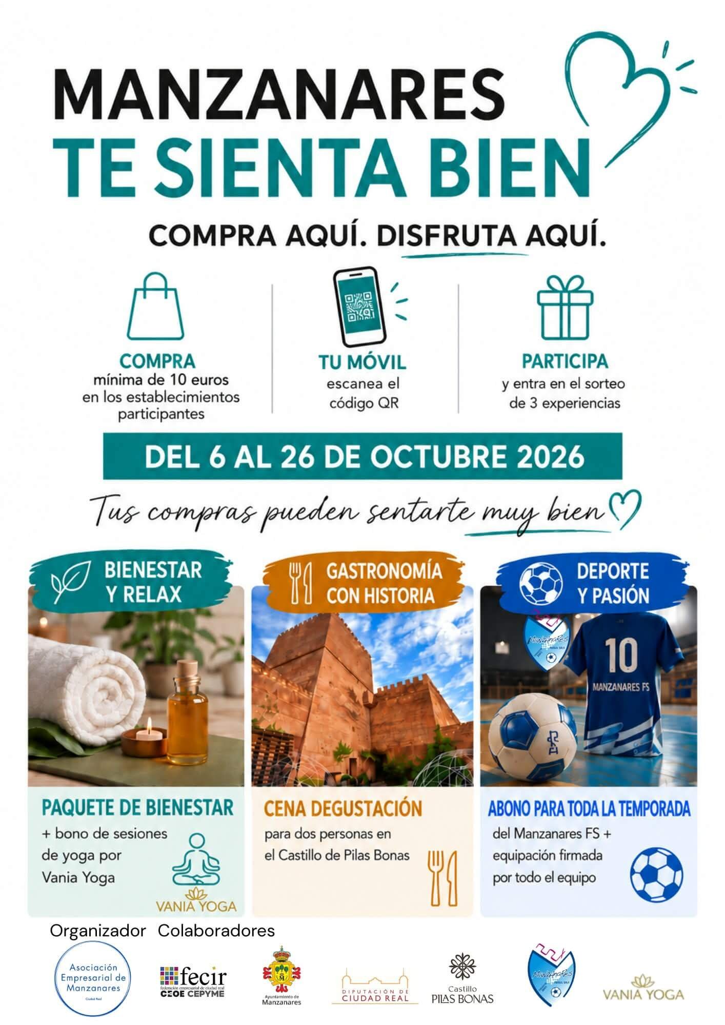 Cartel de Manzanares te sienta bien 2026 usado como material de partida para un vídeo con IA para empresas.